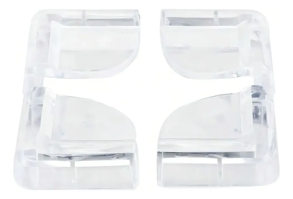Protetor Silicone Canto Mesa Móveis Segurança Bebê Transparente 4 Unidades